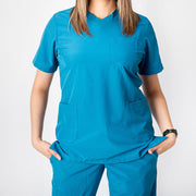SCRUB ANTIFLUIDOS AZUL PIZARRA DAMA