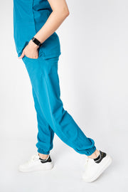 SCRUB ANTIFLUIDOS AZUL PIZARRA DAMA
