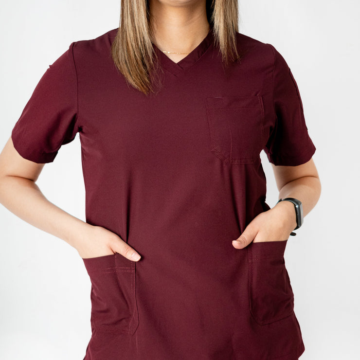 SCRUB ANTIFLUIDOS VINO DAMA