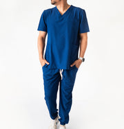 SCRUB ANTIFLUIDOS AZUL REY HOMBRE