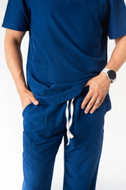 SCRUB ANTIFLUIDOS AZUL REY HOMBRE