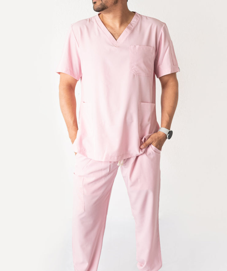 SCRUB ANTIFLUIDOS ROSA HOMBRE