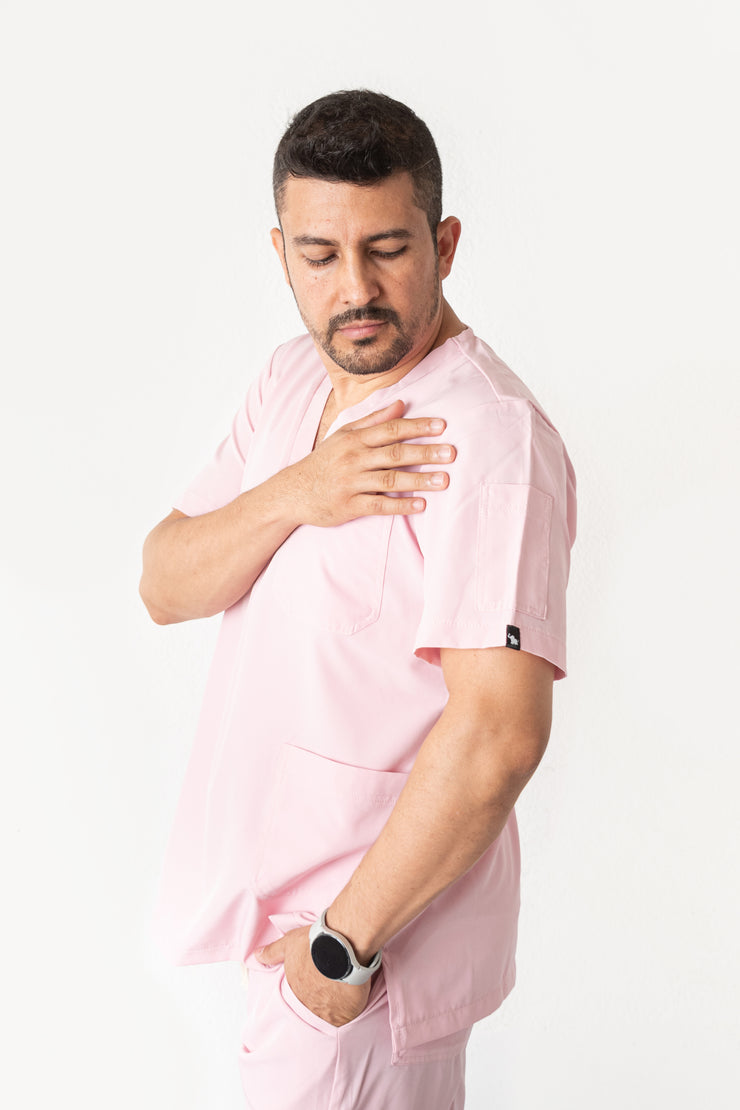 SCRUB ANTIFLUIDOS ROSA HOMBRE