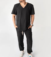 SCRUB ANTIFLUIDOS NEGRO HOMBRE