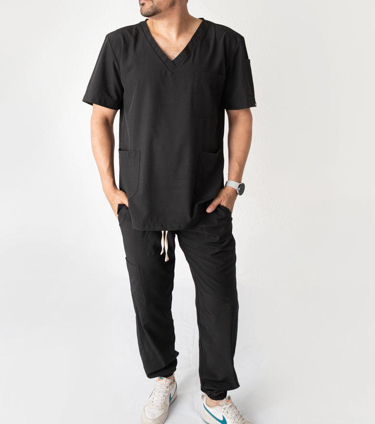 SCRUB ANTIFLUIDOS NEGRO HOMBRE