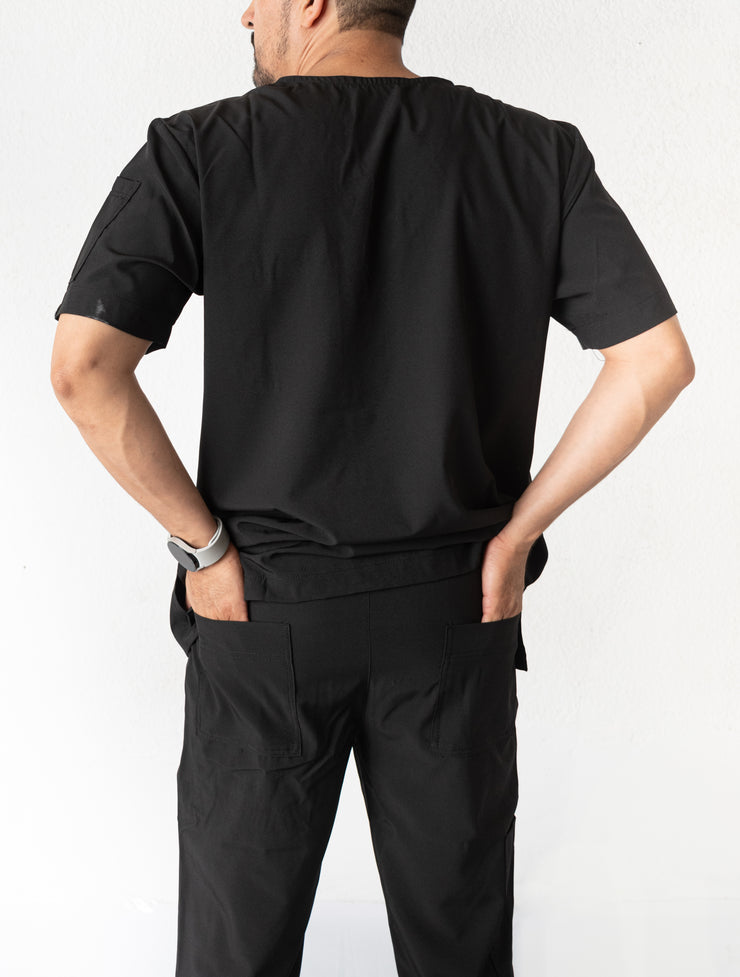SCRUB ANTIFLUIDOS NEGRO HOMBRE